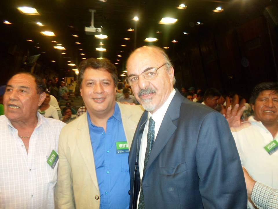 Hugo Cantero junto al ministro de Trabajo, Carlos Tomada