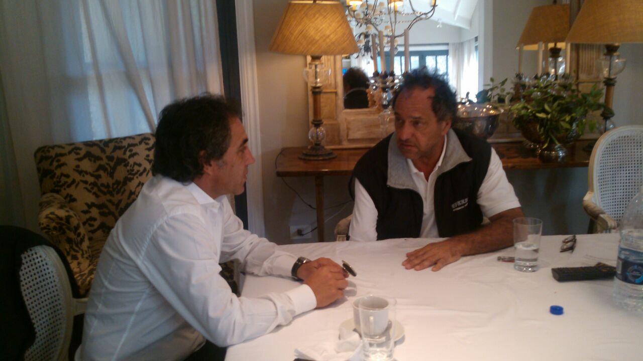 Scioli y Guzmán hablaron de seguridad, obras, deporte y cultura