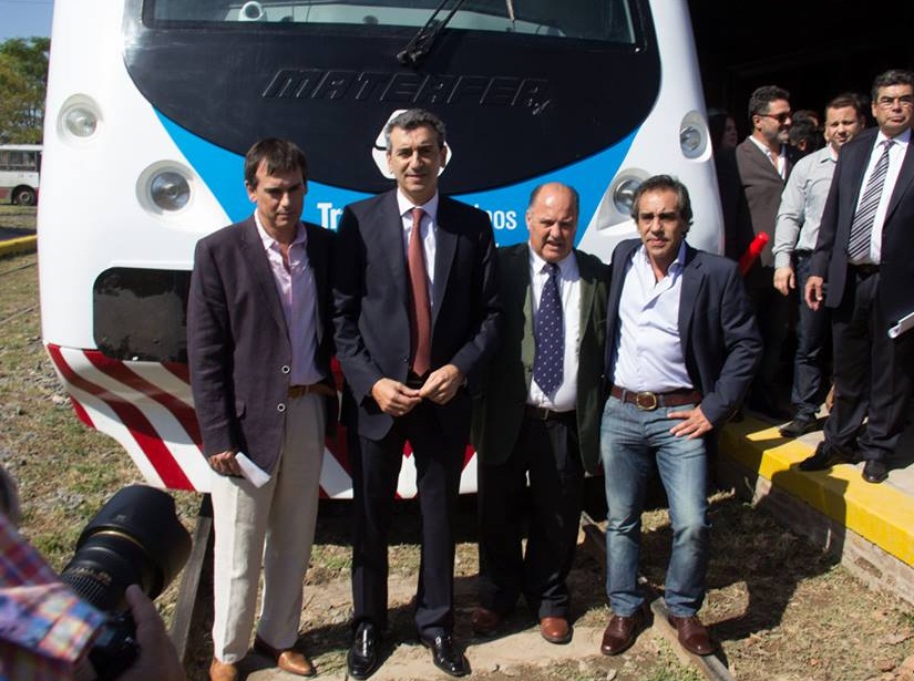 Guzmán acompañó a Randazzo para estrenar los trenes