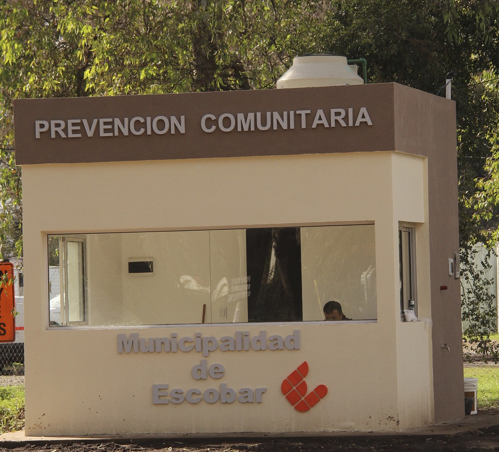 La calle Mendoza, en Maschwitz, con nueva posta de seguridad