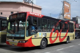 La línea 60, con servicio reducido