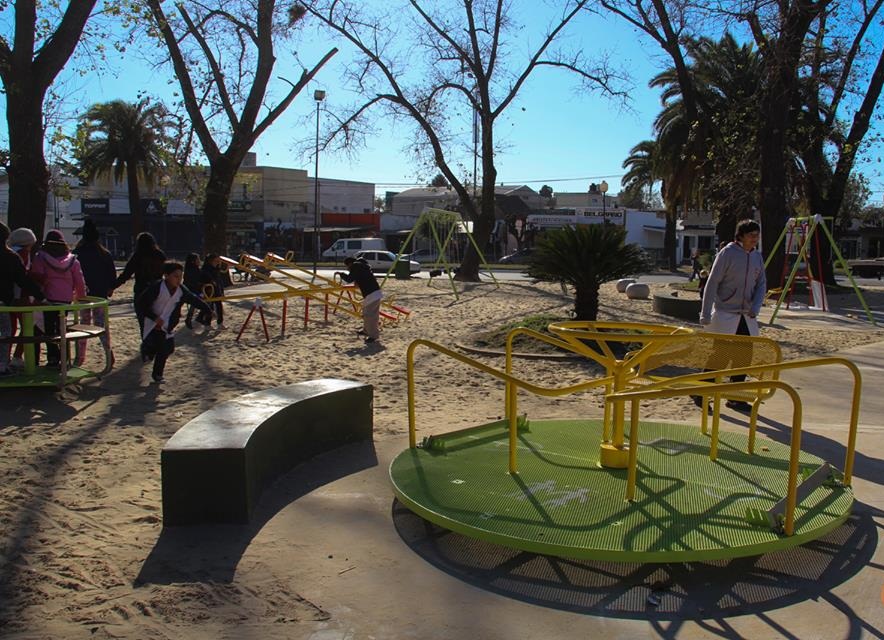 Nuevo sector de juegos para niños en Garín