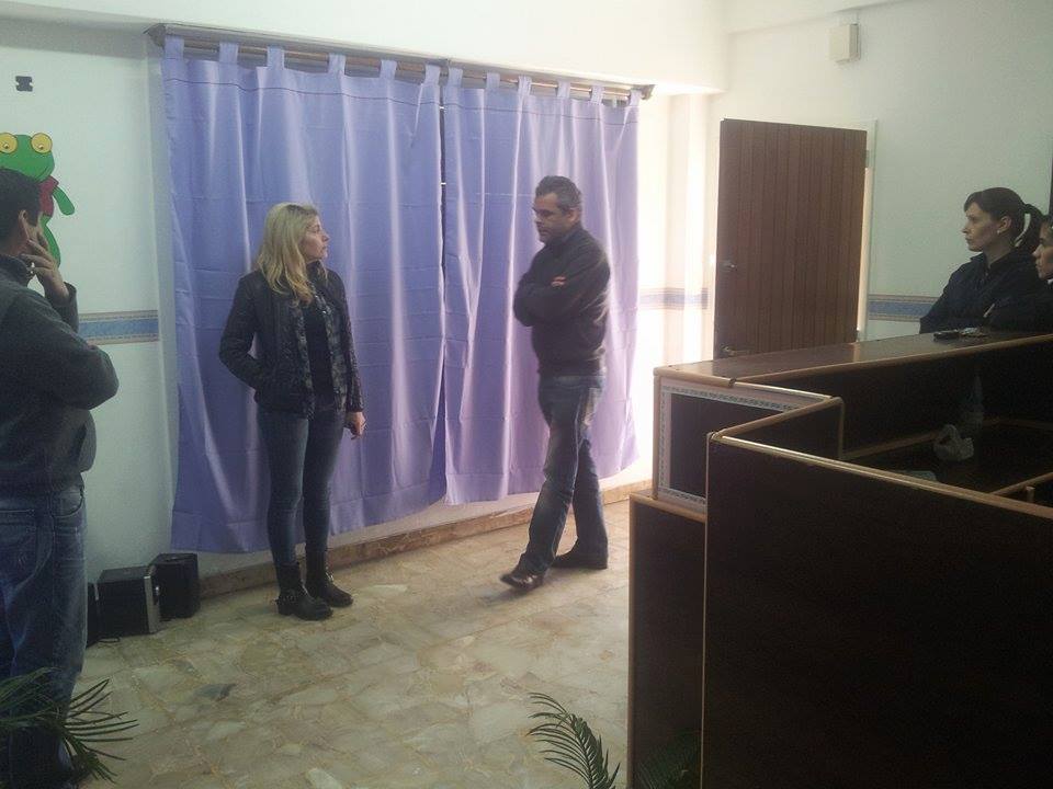 Garrone recorrió las instalaciones de la Comisaría de la Mujer