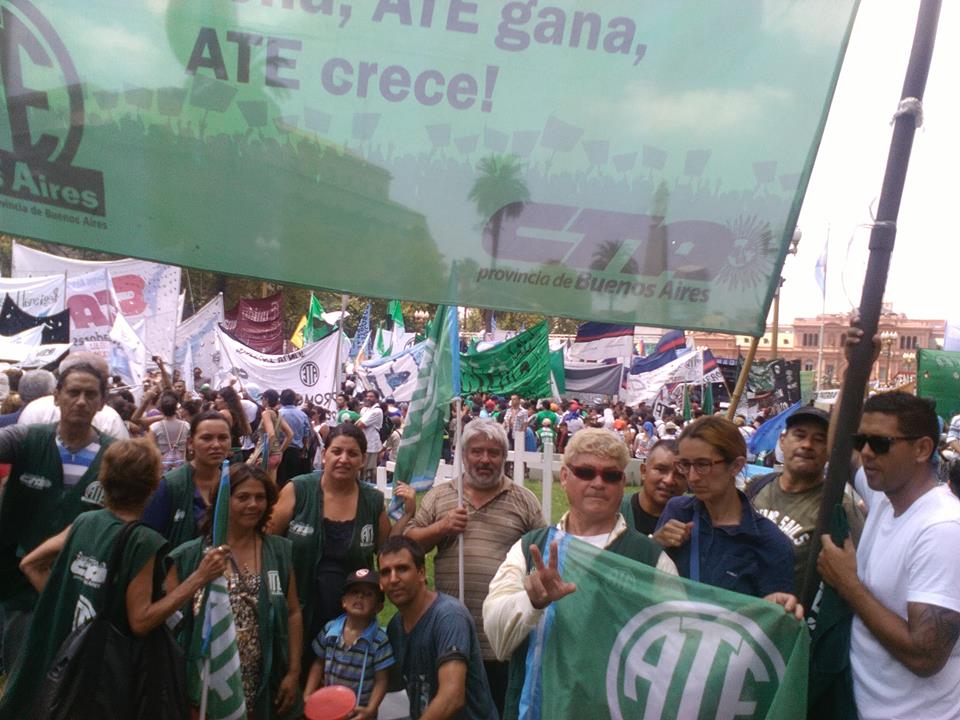 Para el 29 de febrero, ATE llamó a un paro provincial y movilización