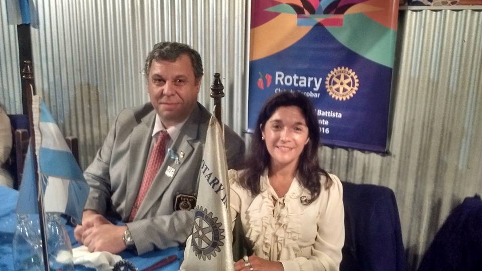 De rotaria a rotaria: Adriana Morvidone es la nueva presidenta en Escobar
