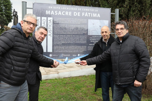 Inauguración de un nuevo recordatorio de la Masacre de Fátima