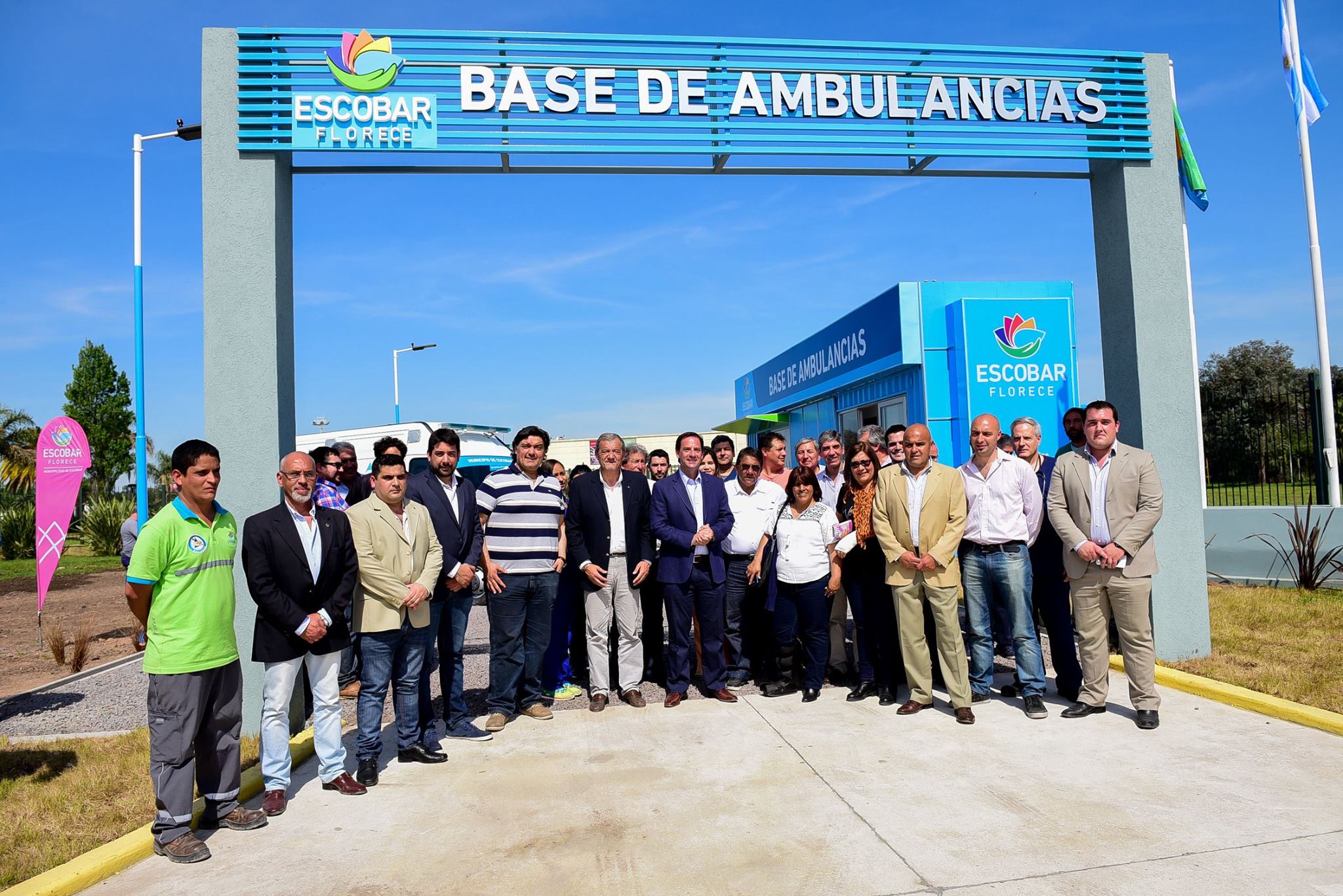 Ariel Sujarchuk inauguró la nueva base municipal de ambulancias en Belén de Escobar