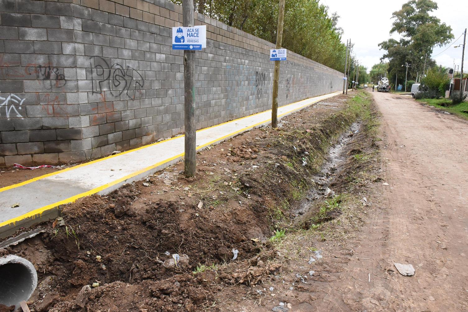 La Municipalidad de Escobar lanza un plan para construir más de 10 mil metros de veredas