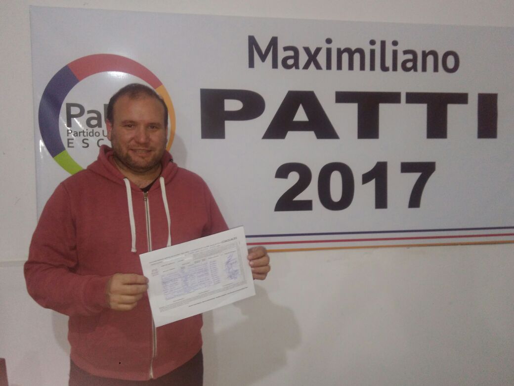 Es oficial: el apellido Patti vuelve a una boleta tras una década