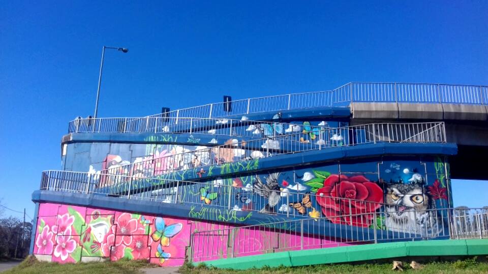 Pintaron en Panamericana un nuevo mural para embellecer el partido de Escobar