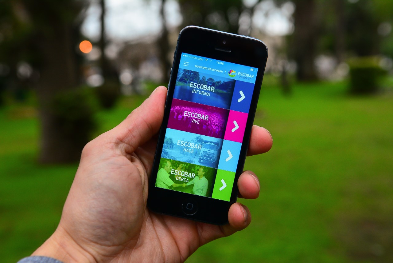 Escobar Florece, moderna aplicación para celulares