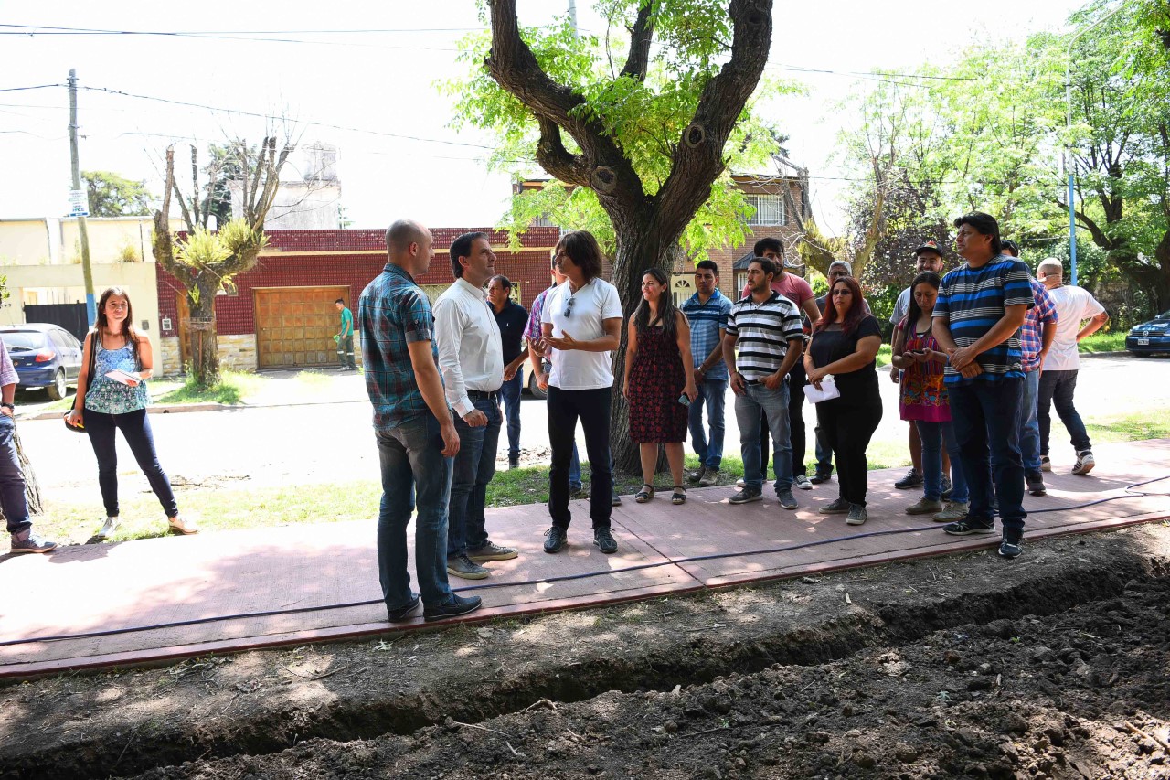 Ariel Sujarchuk supervisó la puesta en valor de la plaza principal de Matheu