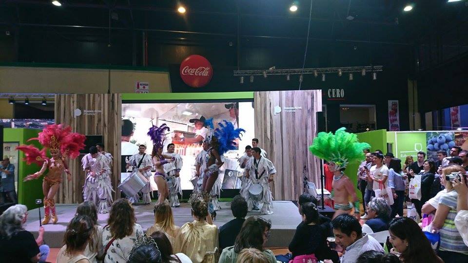 Escobar presente en una feria internacional