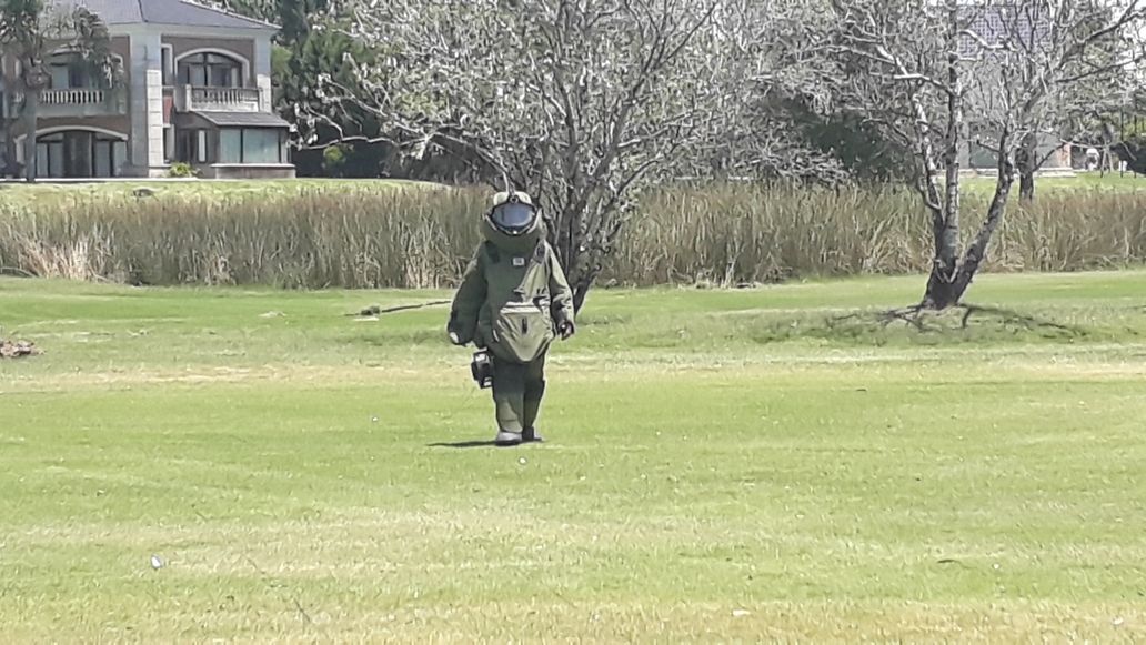 Hallan un explosivo en Barrio El Cazador
