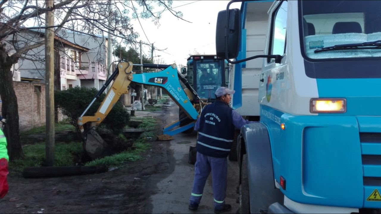 Continúan los trabajos de la Municipalidad de Escobar para mejorar el espacio público