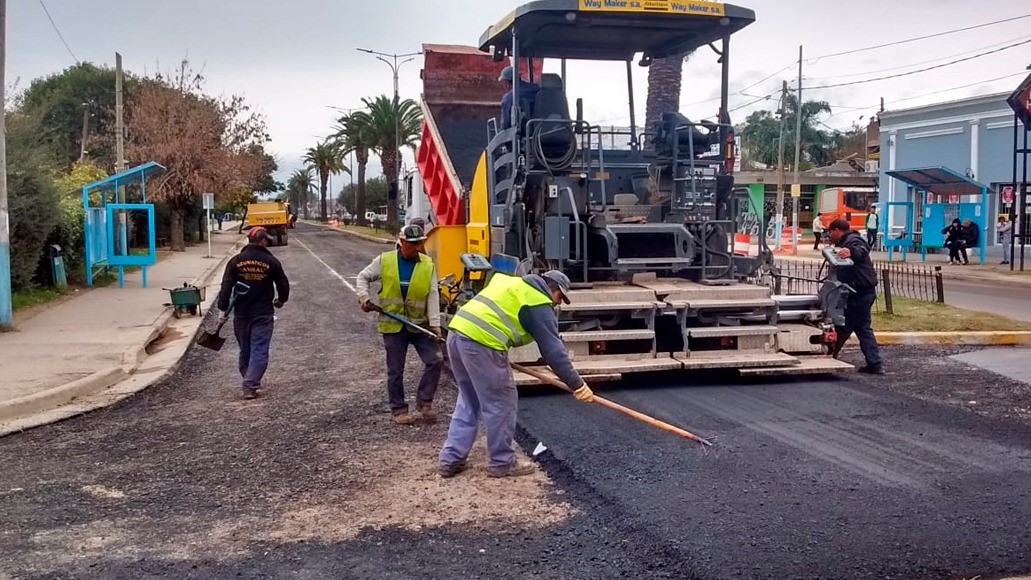 Se realiza la última etapa de repavimentación del Boulevard Presidente Perón