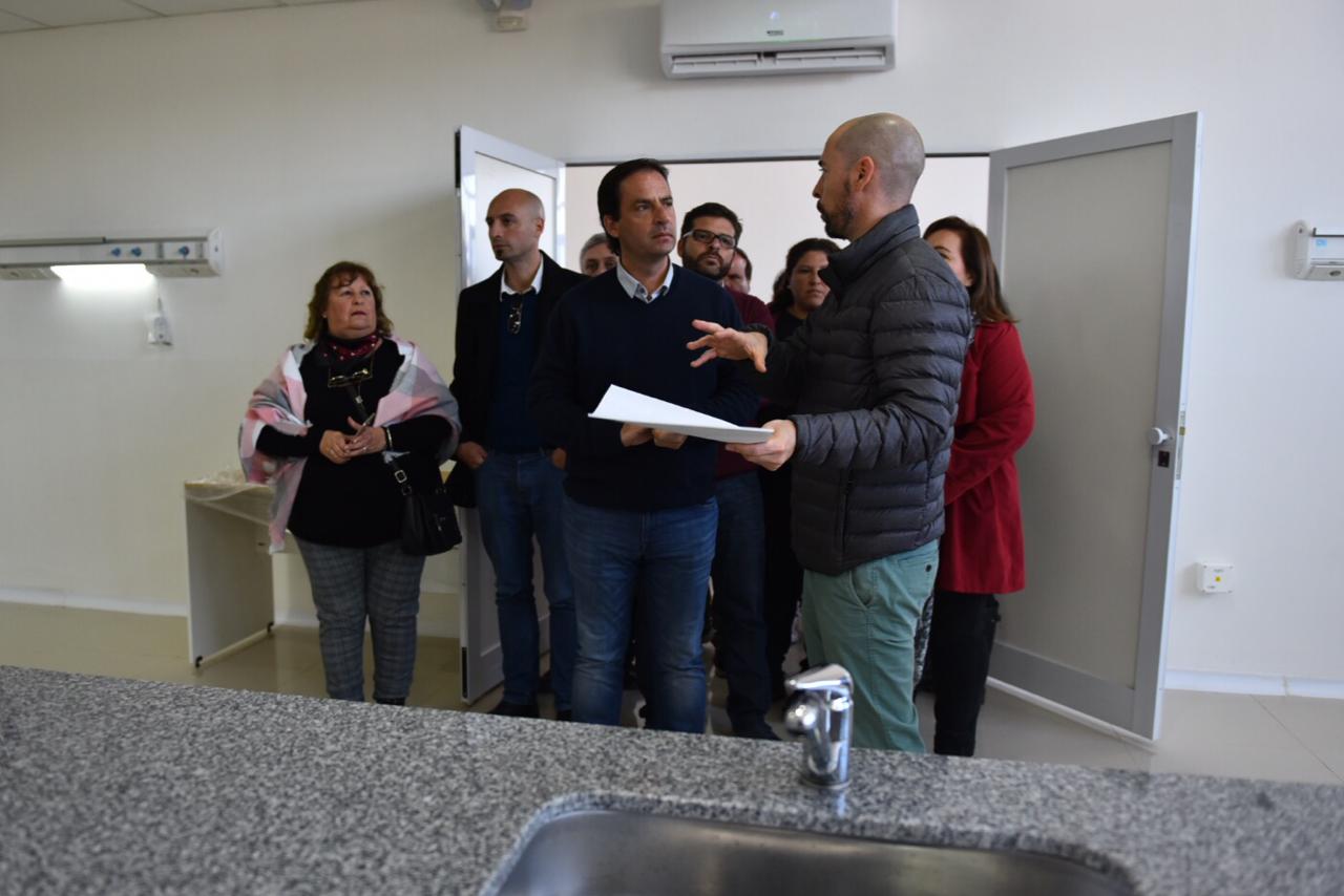 A días de la inauguración, Sujarchuk supervisó las obras de ampliación de la UDP de Savio