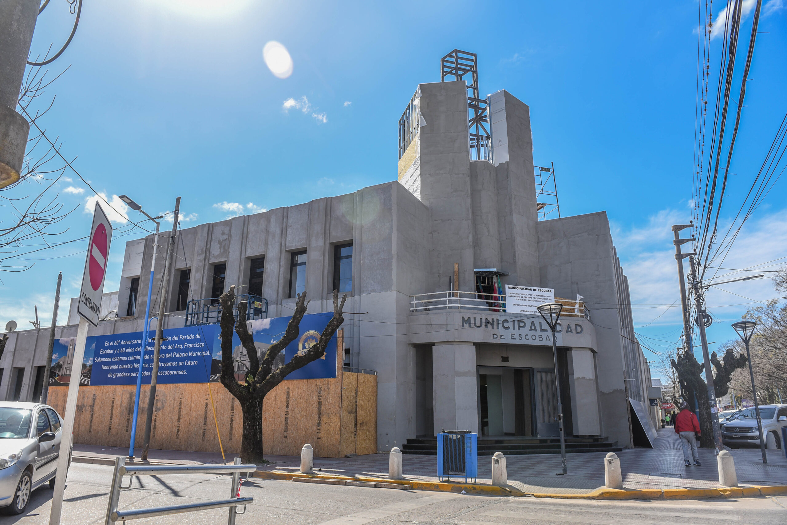 Última etapa de obras para finalizar la puesta en valor y ampliación del palacio municipal de Escobar