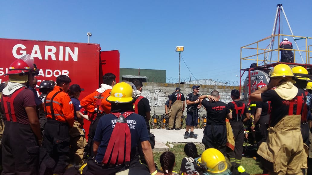 Garín fue sede de un encuentro internacional de bomberos