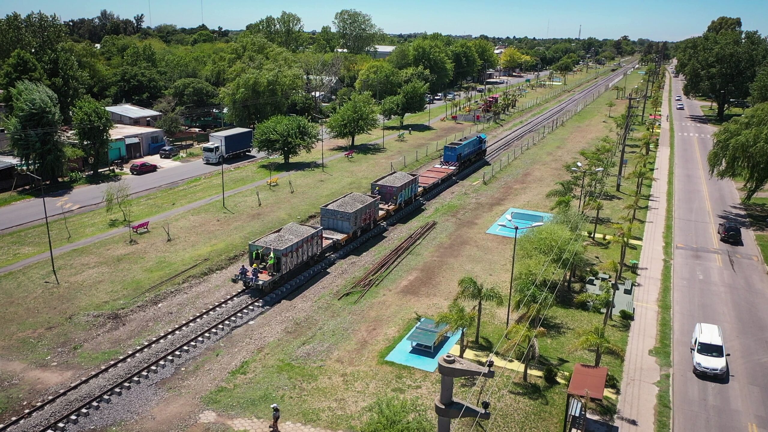 Trenes Argentinos avanza en la obra de renovación de vías del ramal Victoria Capilla del Señor