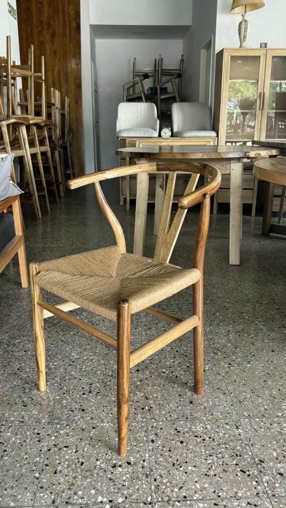 Silla Wishbone Petiribi Tejida En Kraft - Imagen 4