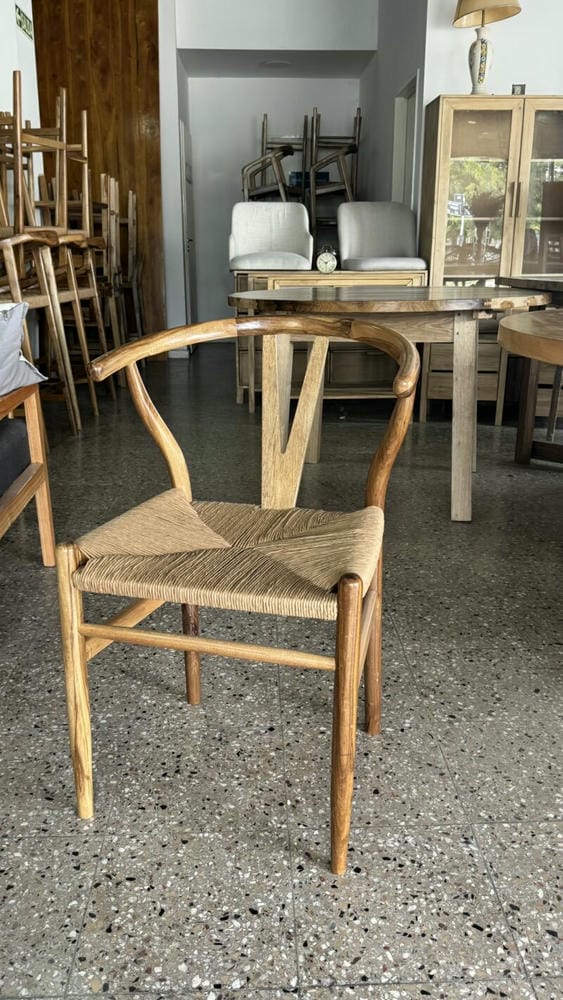 Silla Wishbone Petiribi Tejida En Kraft - Imagen 3