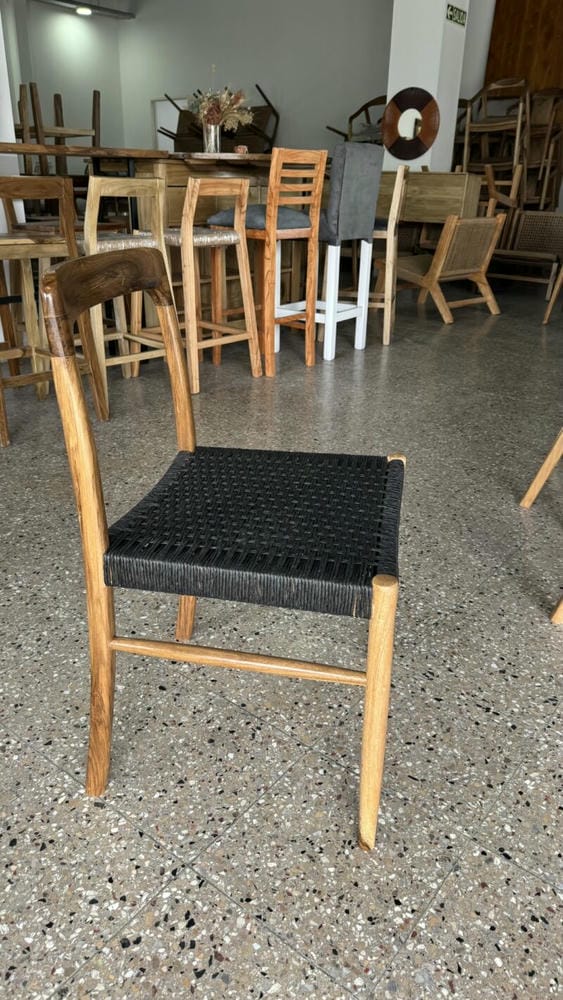 Silla Moller Petiribi Tejida Kraf negro - Imagen 3