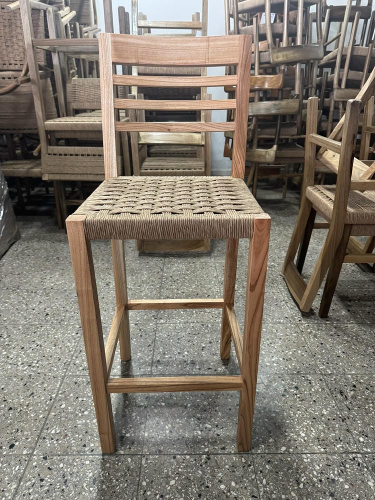 Banqueta Palito Tejida Paraíso - Imagen 2