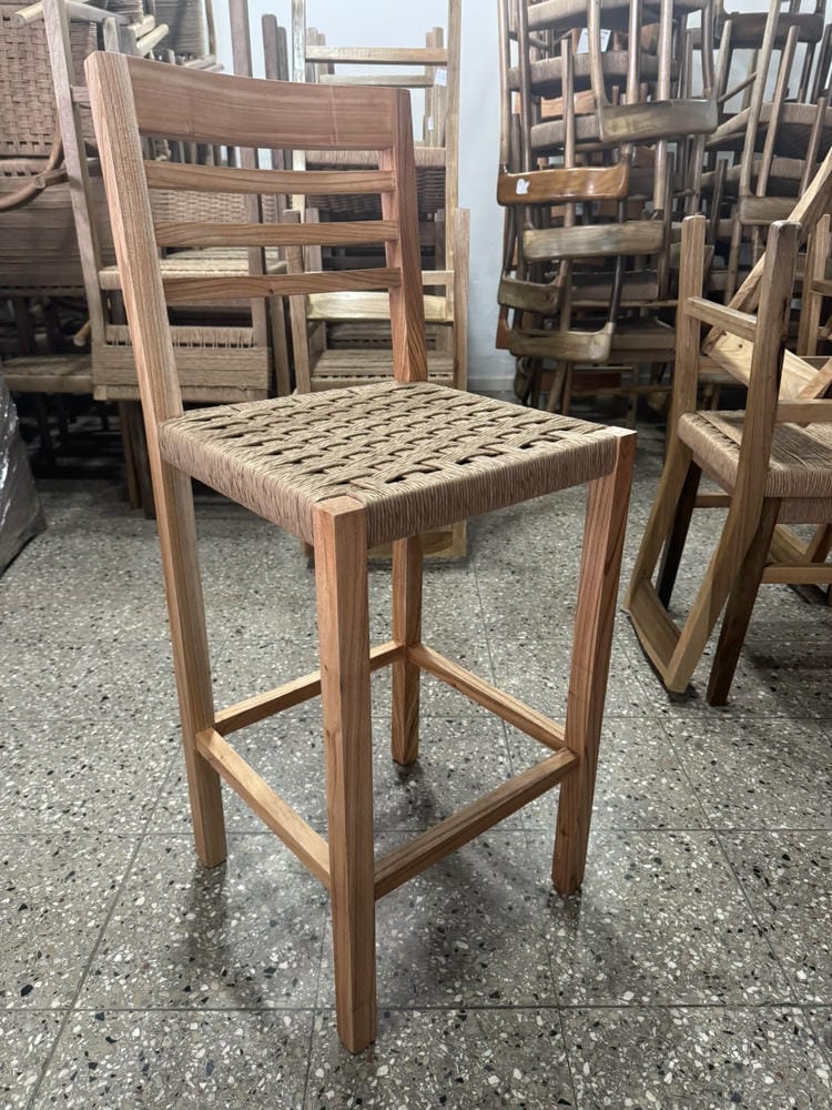 Banqueta Palito Tejida Paraíso - Imagen 3