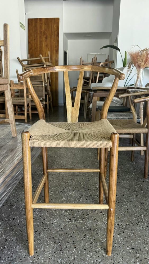 Banqueta Wishbone Petiribi Tejida - Imagen 2