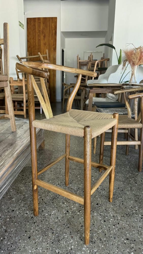 Banqueta Wishbone Petiribi Tejida - Imagen 3