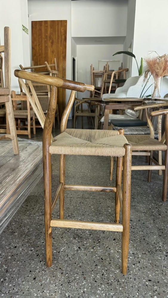 Banqueta Wishbone Petiribi Tejida - Imagen 4
