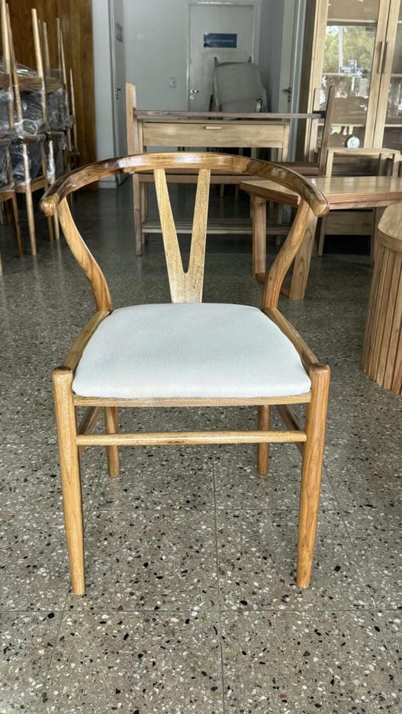 Silla Wishbone Petiribi Tapizada - Imagen 2