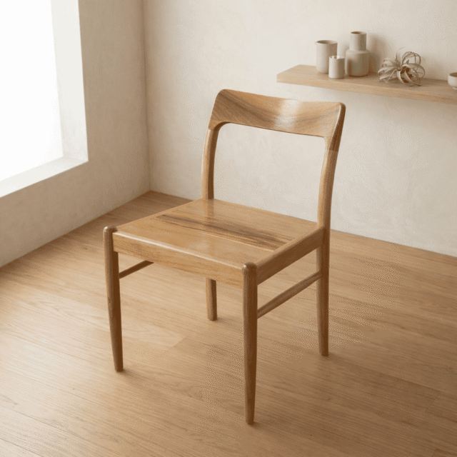 Silla Moller Maciza Petiribi Asiento de Madera