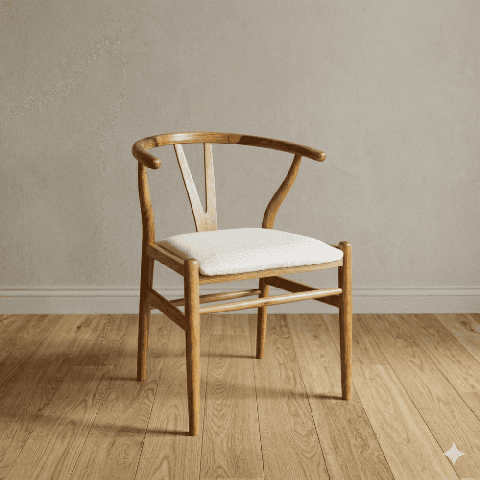 Silla Wishbone Petiribi Tapizada