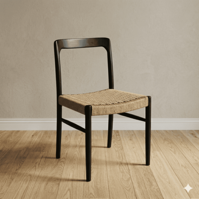 Silla Moller Esqueleto Negro