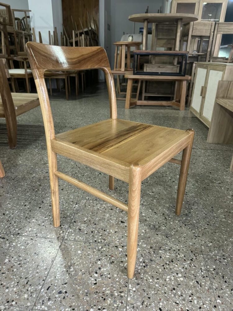 Silla Moller Maciza Petiribi Asiento de Madera - Imagen 3