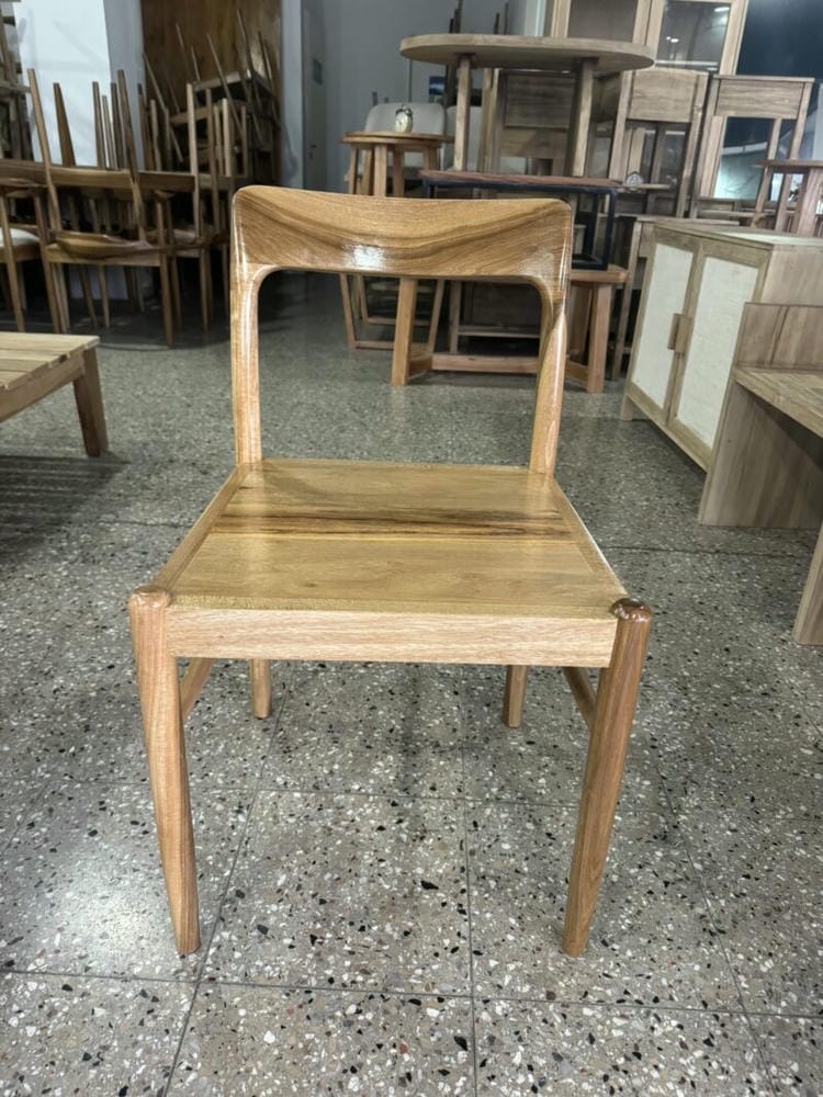 Silla Moller Maciza Petiribi Asiento de Madera - Imagen 2