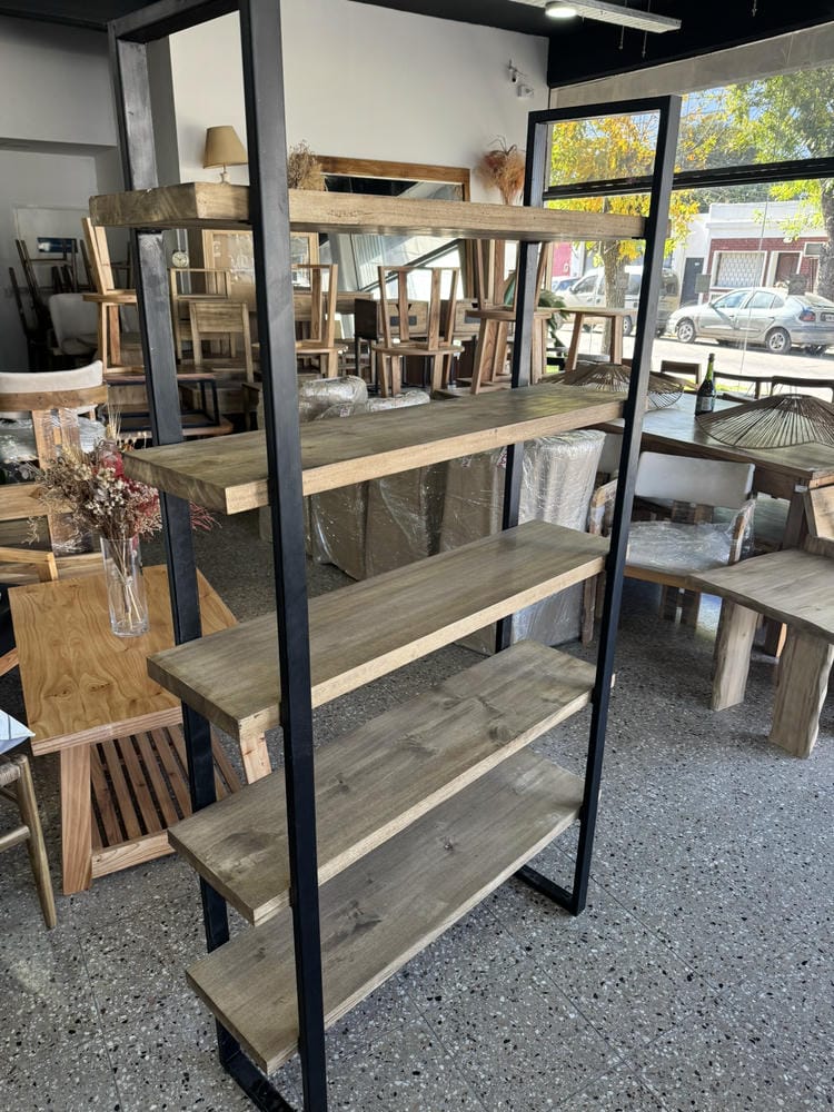 Estante de Álamo Con Estructura De Hierro - Imagen 3