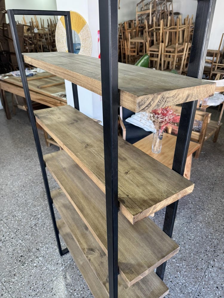 Estante de Álamo Con Estructura De Hierro - Imagen 2