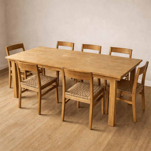 Mesa Extensible Enchapada En Paraiso