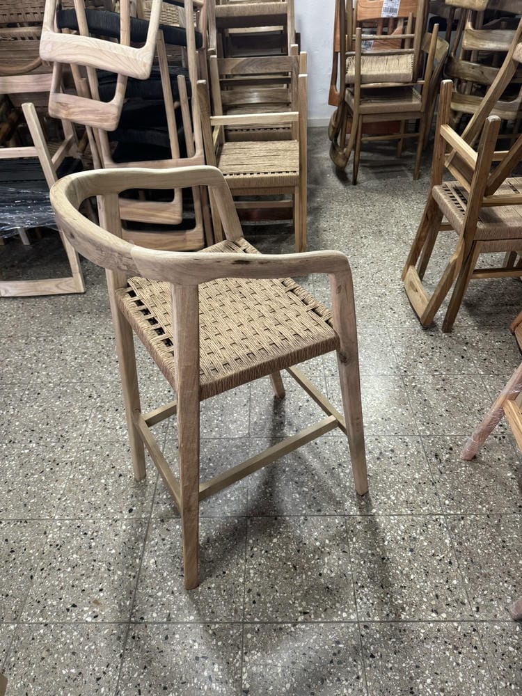 Banqueta Bali Curva Tejida Petiribi - Imagen 5