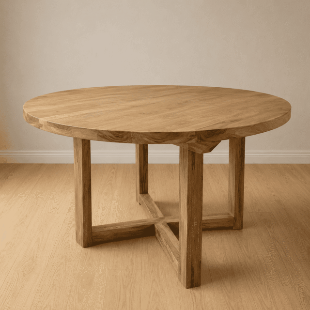 Mesa redonda Petiribi maciza - Base X